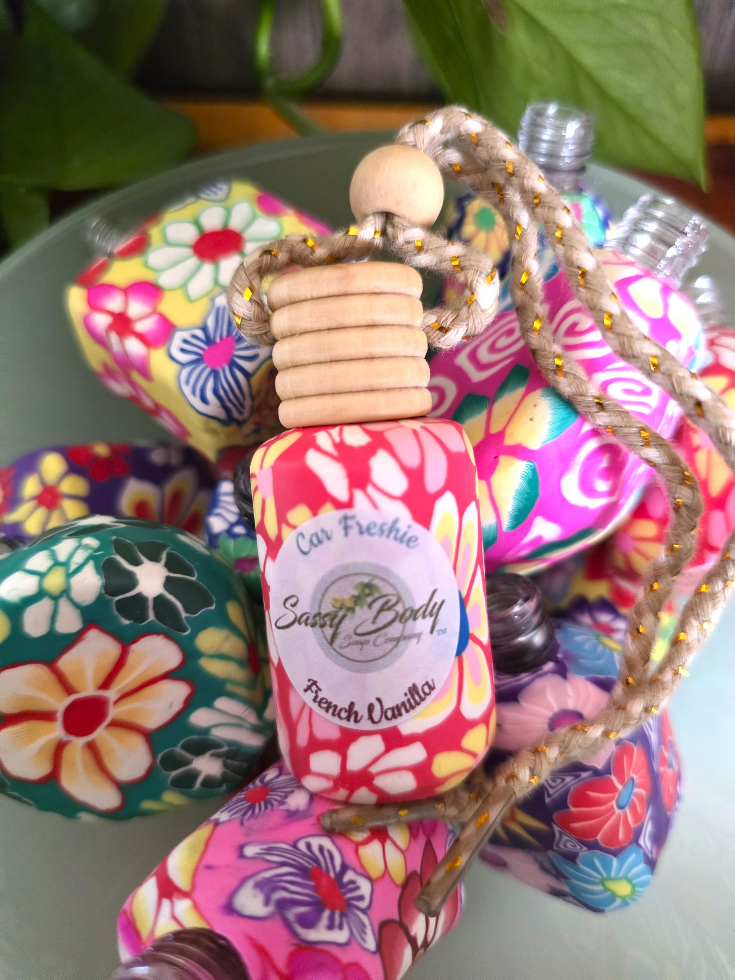French Vanilla Car Freshener, Non-Toxic Car Freshie
