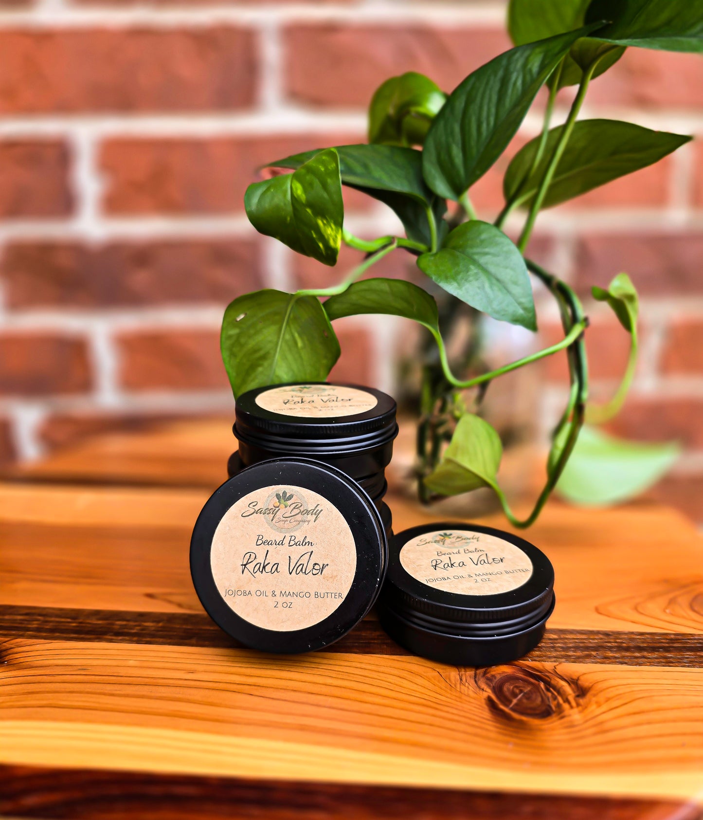 Raka Valor Natural Beard Balm, Handmade Beard Moisturizer, Beard Care for Him