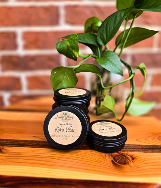 Raka Valor Natural Beard Balm, Handmade Beard Moisturizer, Beard Care for Him