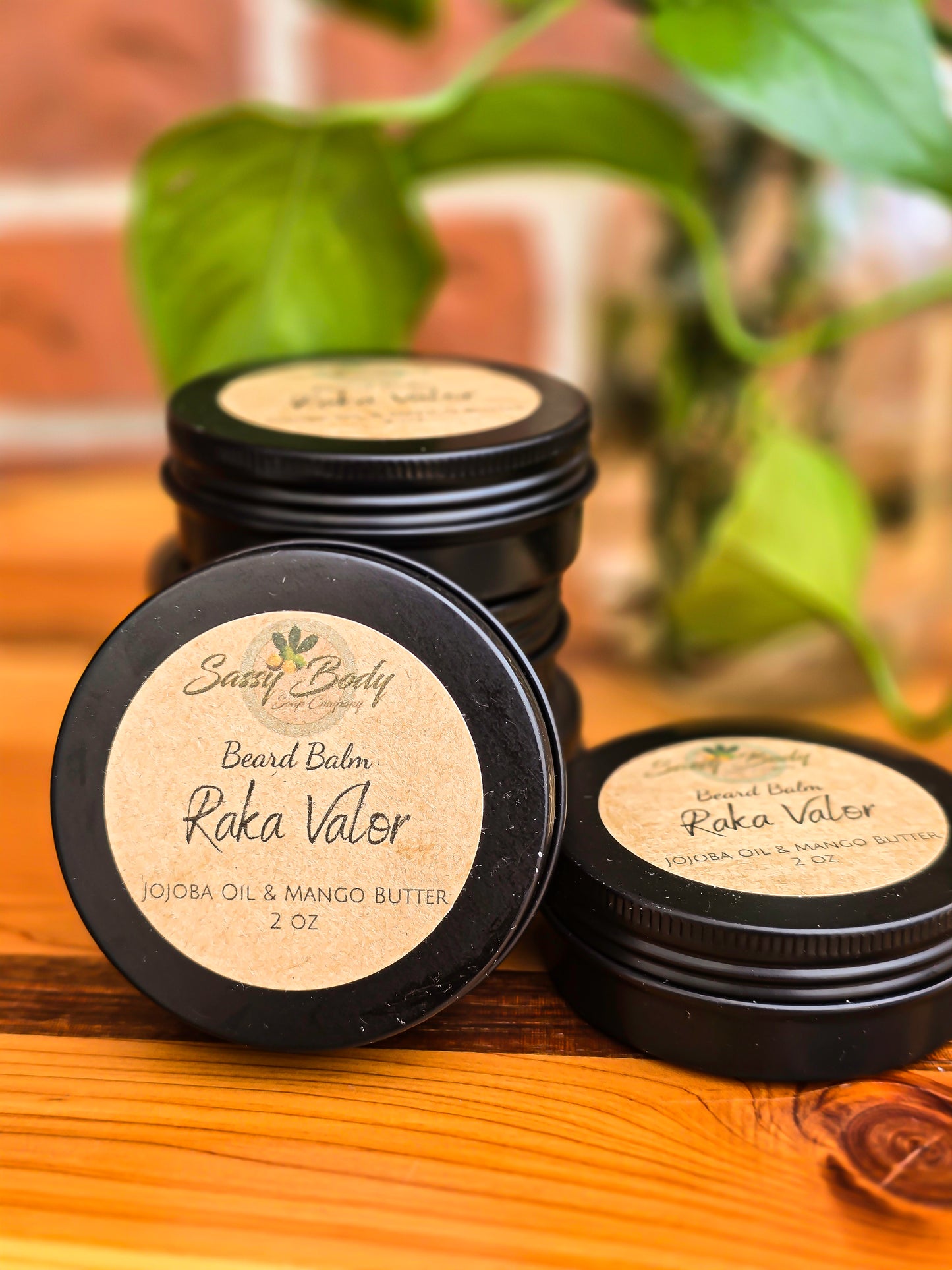 Raka Valor Natural Beard Balm, Handmade Beard Moisturizer, Beard Care for Him