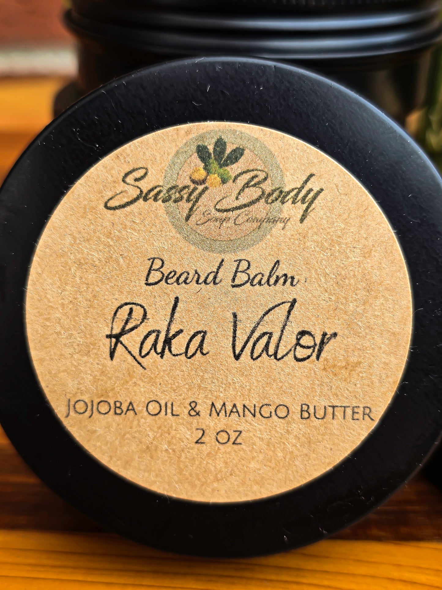Raka Valor Natural Beard Balm, Handmade Beard Moisturizer, Beard Care for Him