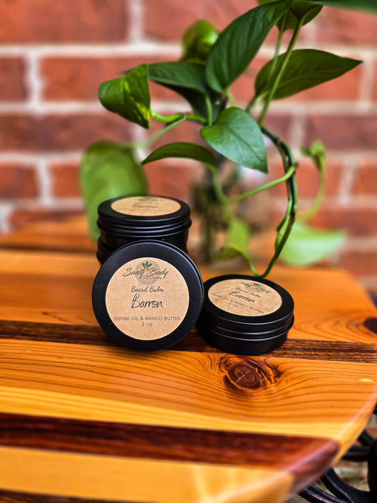 Barron Natural Beard Balm, Handmade Beard Moisturizer, Beard Care for Him