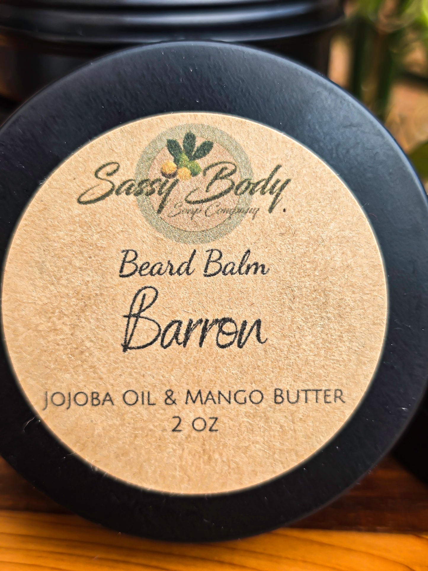 Barron Natural Beard Balm, Handmade Beard Moisturizer, Beard Care for Him