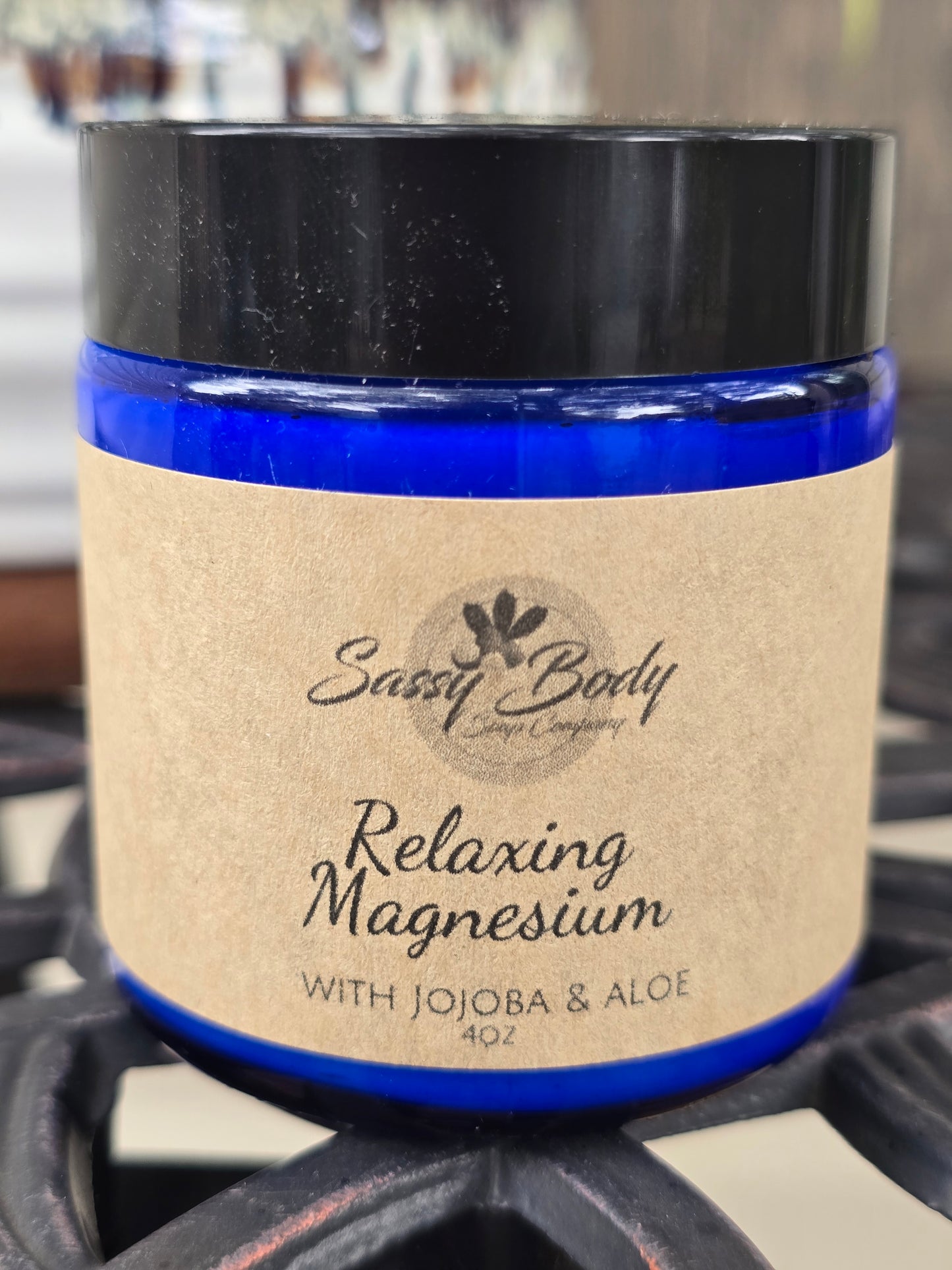 Relaxing Magnesium Cream, Magnesium Butter with Aloe and Jojoba