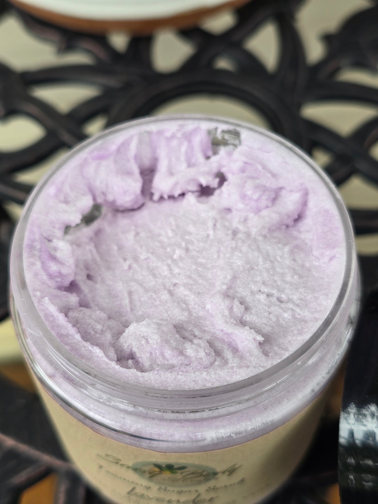 Lavender Handmade Sugar Scrub, Natural Body Polish, Exfoliating Bath