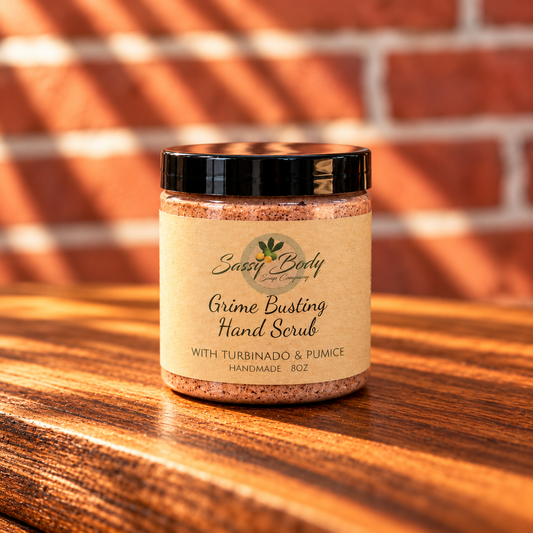 Grime Buster Hand Scrub, Handmade Hand Cleaner, Orange Grime Scrub