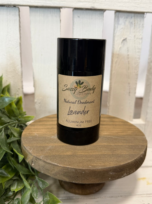 Lavender Natural Deodorant, All Natural Body Odor Solid Stick