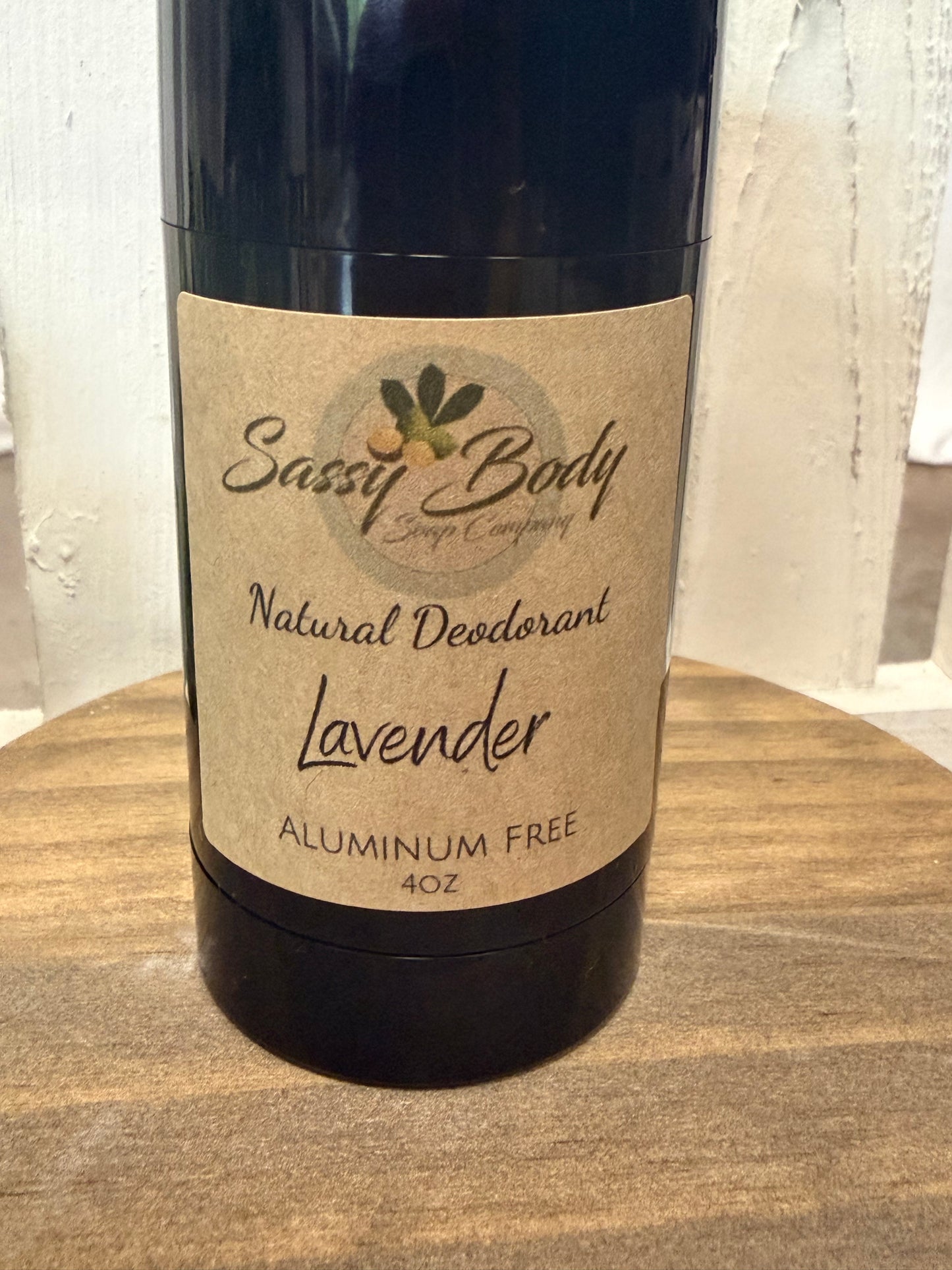 Lavender Natural Deodorant, All Natural Body Odor Solid Stick