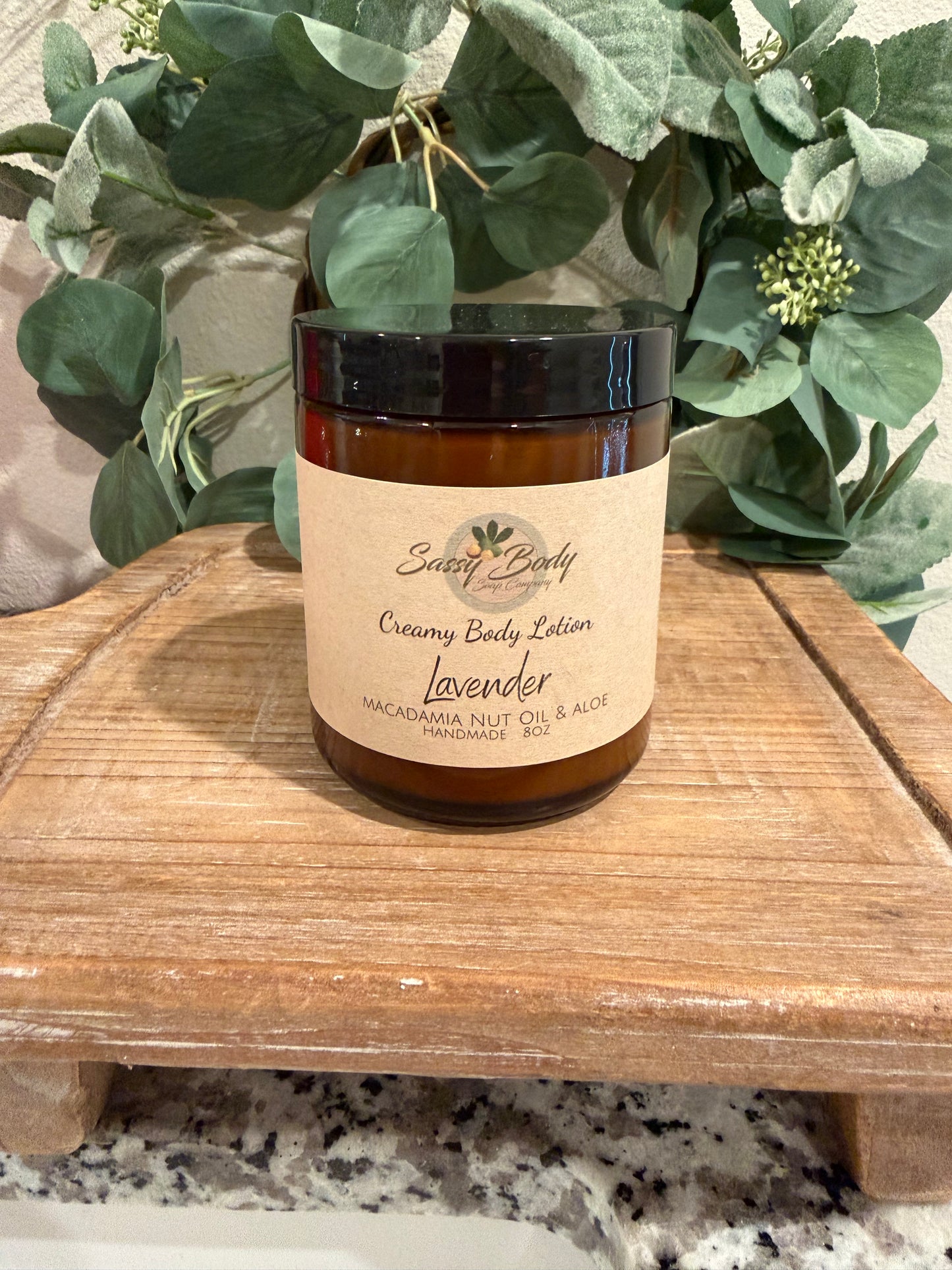 Lavender Natural Hand & Body Lotion, Handmade Moisturizing Lotion