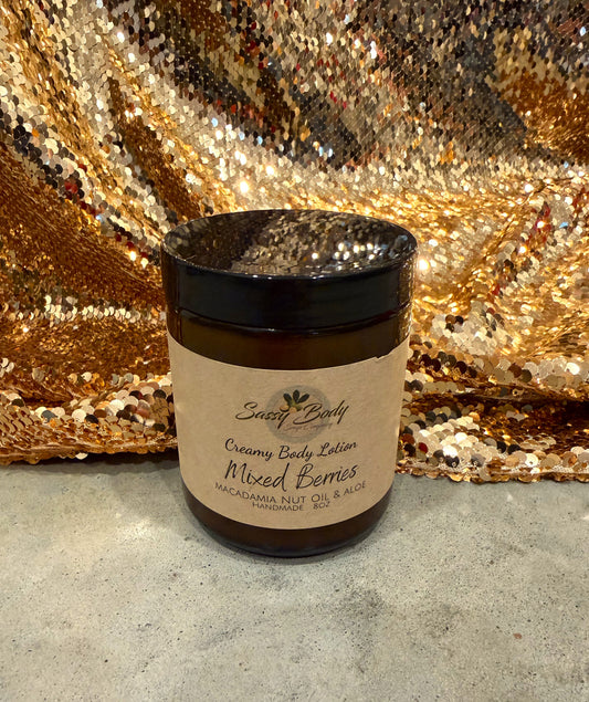Mixed Berries Natural Hand & Body Lotion, Handmade Moisturizing Lotion