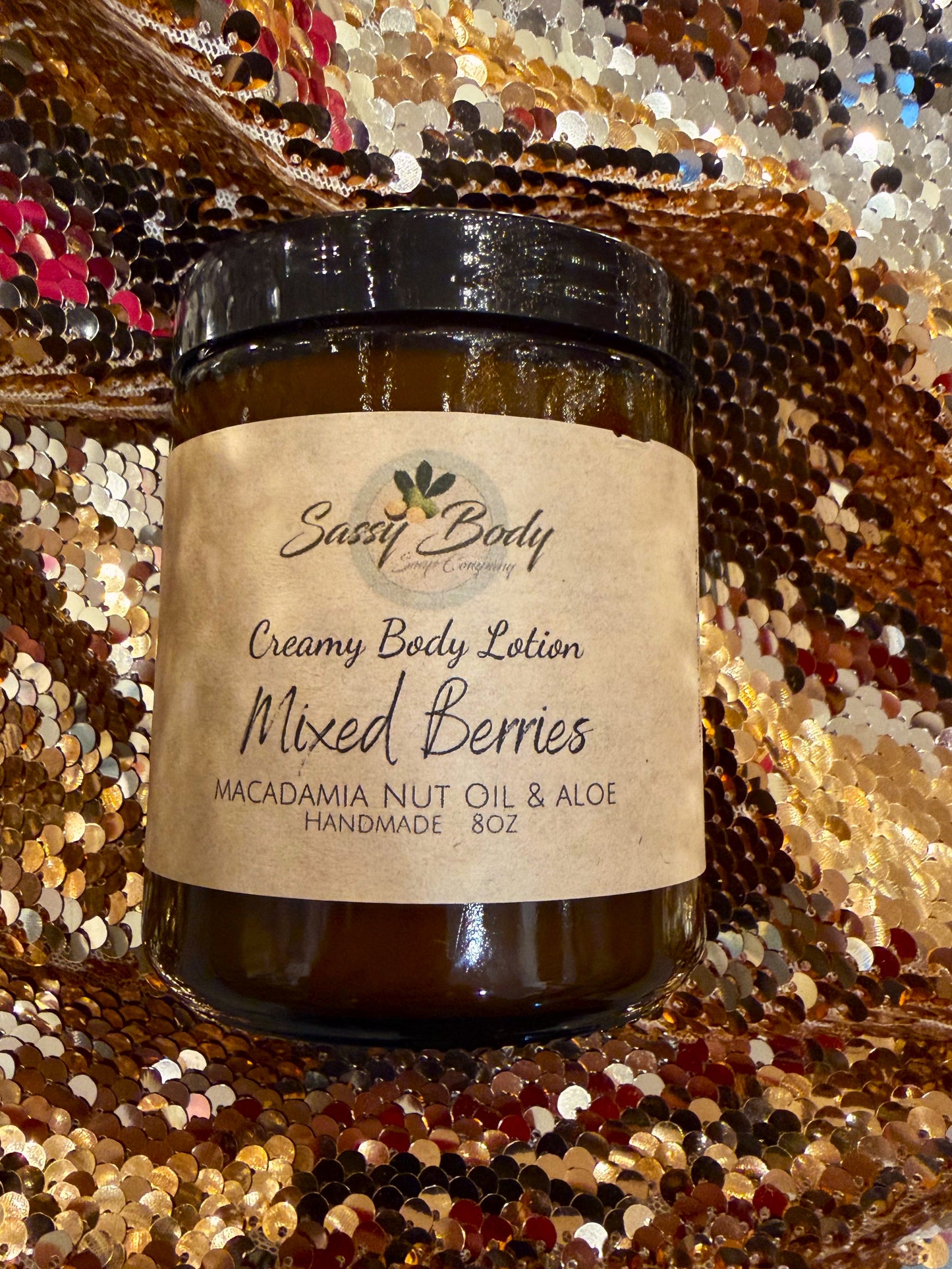 Mixed Berries Natural Hand & Body Lotion, Handmade Moisturizing Lotion