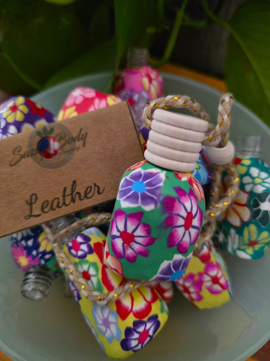 Leather Car Freshener, Non-Toxic Car Freshie