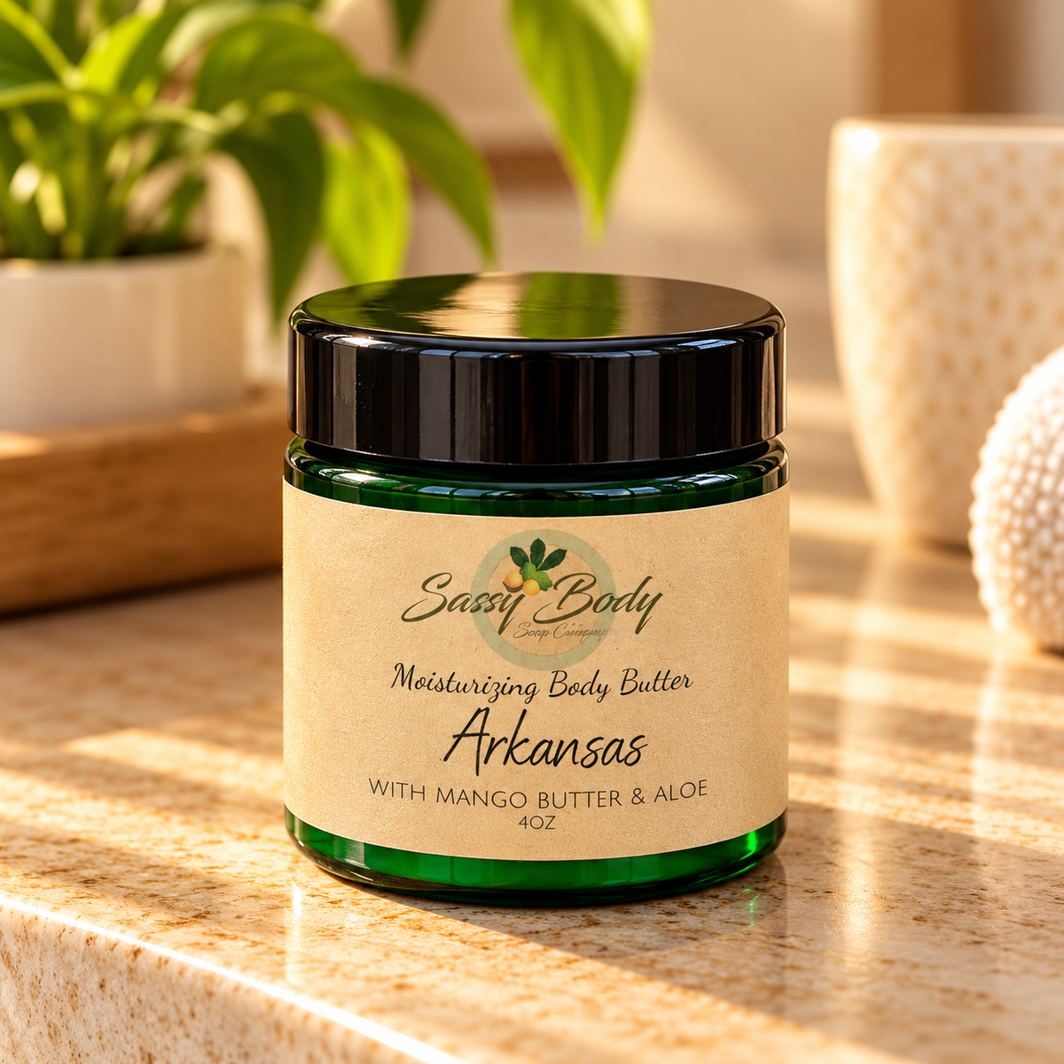Arkansas Moisturizing Body Butter, Natural Skincare