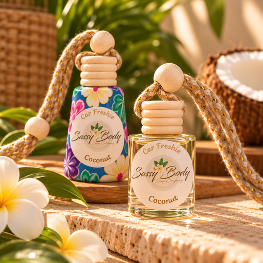 Coconut Car Freshener, Non-Toxic Car Freshie