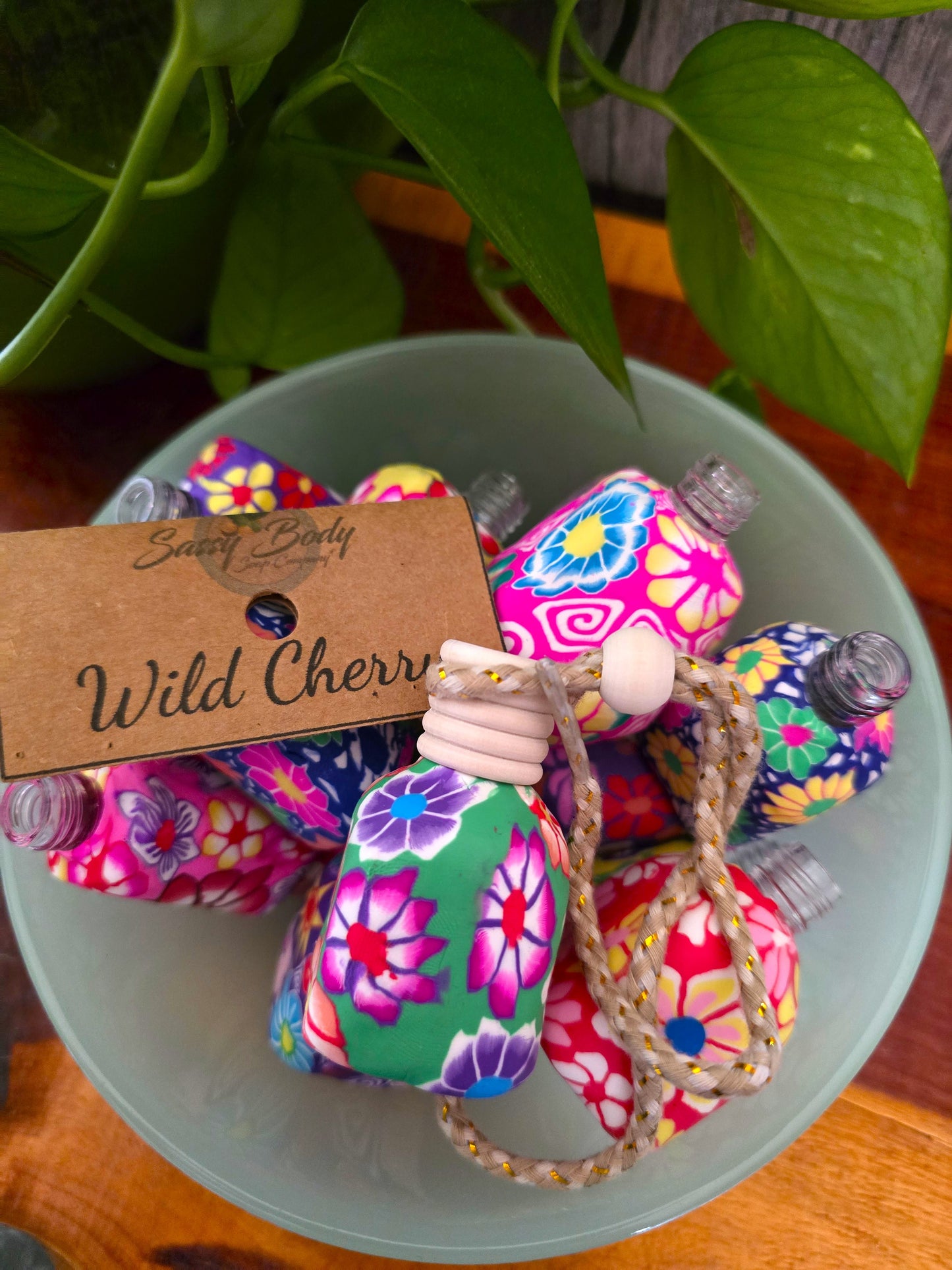 Wild Cherry Car Freshener, Non-Toxic Car Freshie